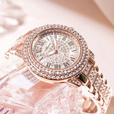Noor B Collection – Luxury Rose Gold Rhinestone Women’s Watch