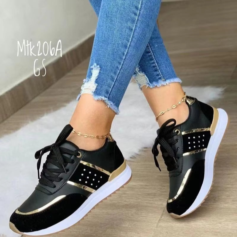 Noor B Collection™ Women's Premium Casual Lace-Up Sneakers
